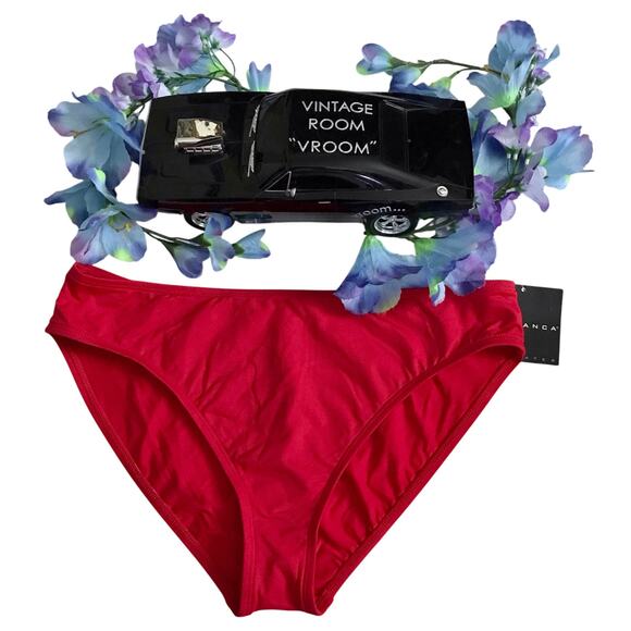 La Blanca NWT Red Bikini Swim Bottom Women 14 - Picture 1 of 10
